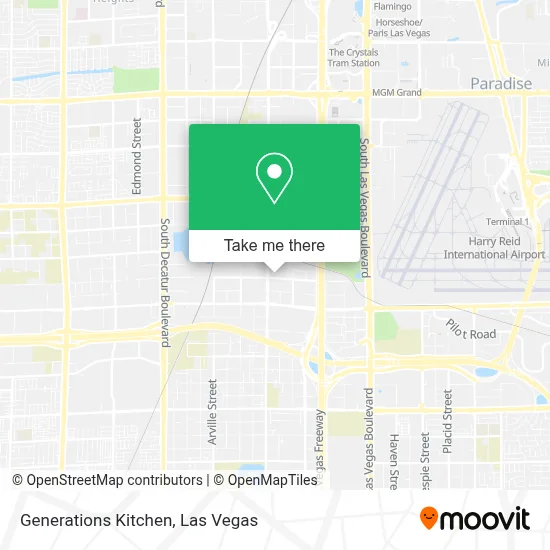 Generations Kitchen map