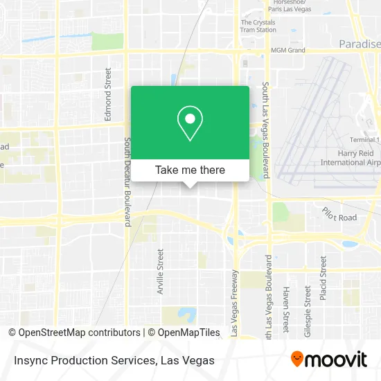 Insync Production Services map