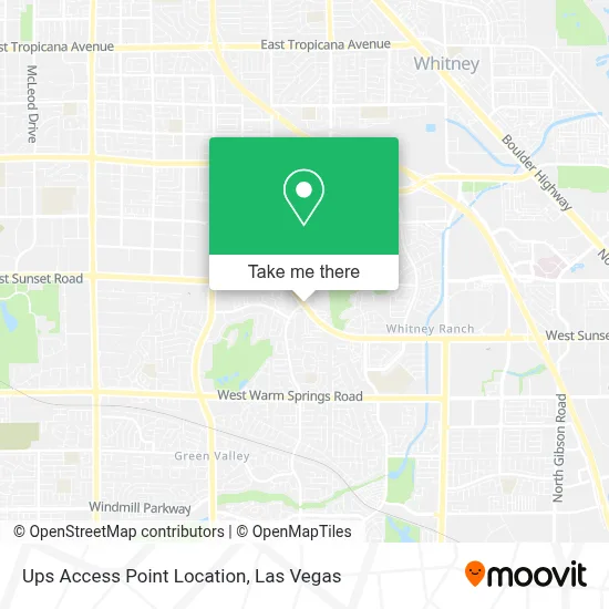 Ups Access Point Location map