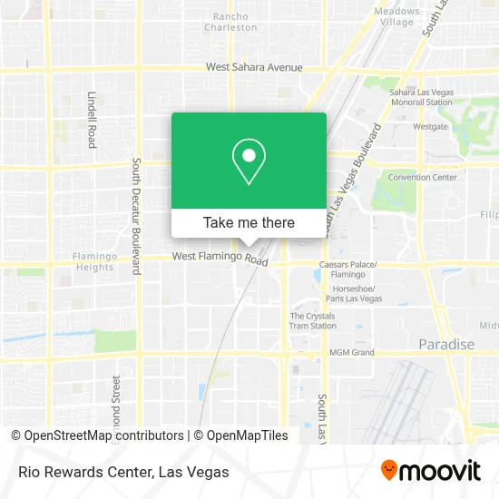 Rio Rewards Center map