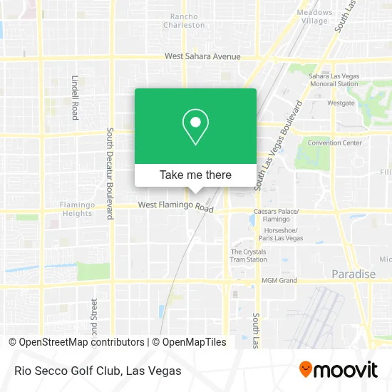 Rio Secco Golf Club map