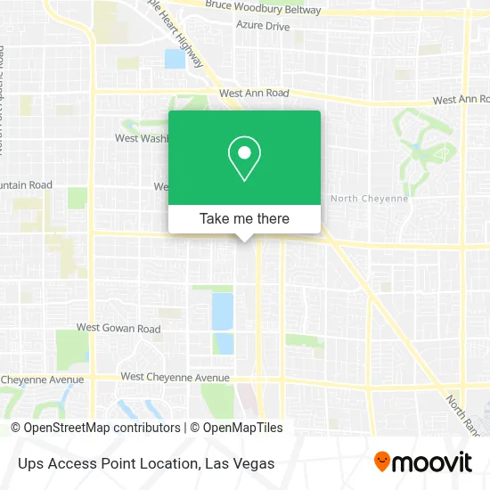 Ups Access Point Location map