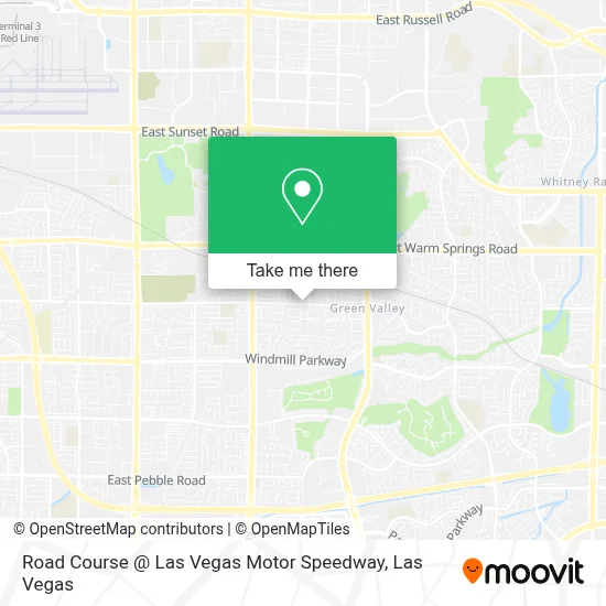 Road Course @ Las Vegas Motor Speedway map