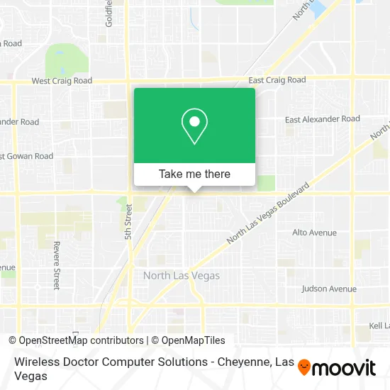 Wireless Doctor Computer Solutions - Cheyenne map