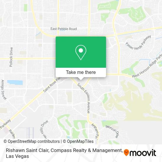 Rishawn Saint Clair, Compass Realty & Management map