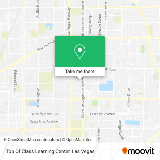Top Of Class Learning Center map