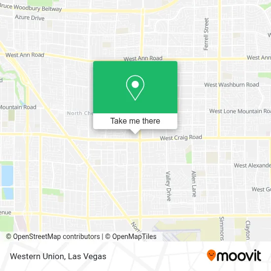 Western Union map