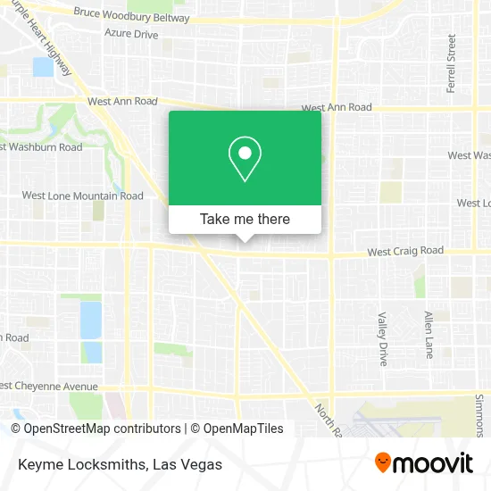 Keyme Locksmiths map