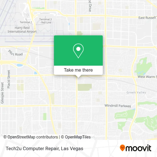 Tech2u Computer Repair map