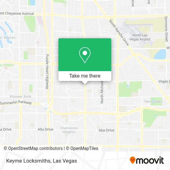 Keyme Locksmiths map