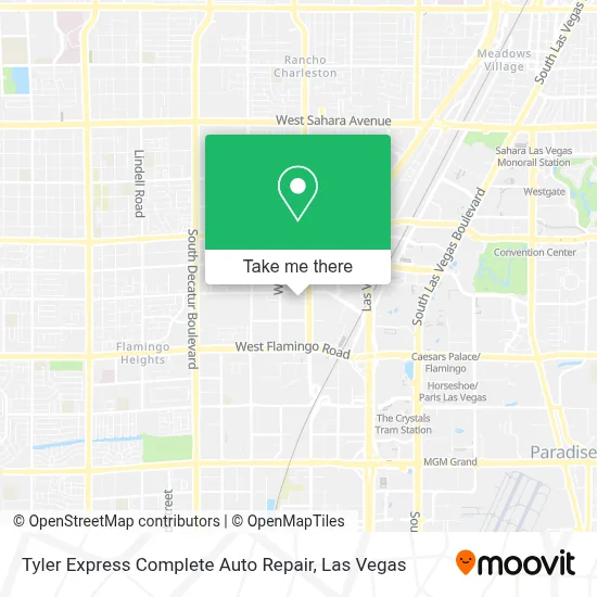 Tyler Express Complete Auto Repair map