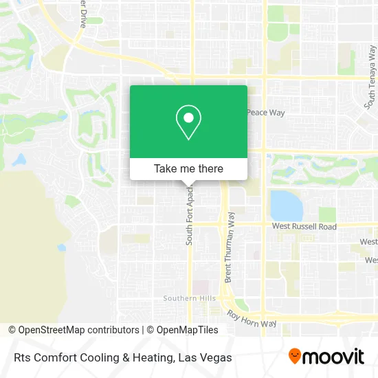 Rts Comfort Cooling & Heating map
