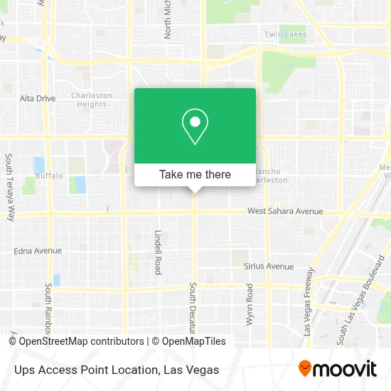Ups Access Point Location map