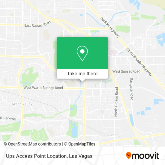 Ups Access Point Location map