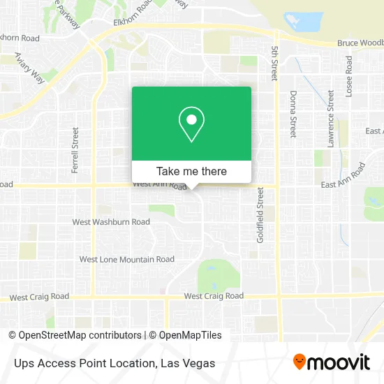 Ups Access Point Location map
