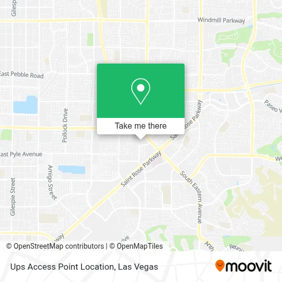 Ups Access Point Location map