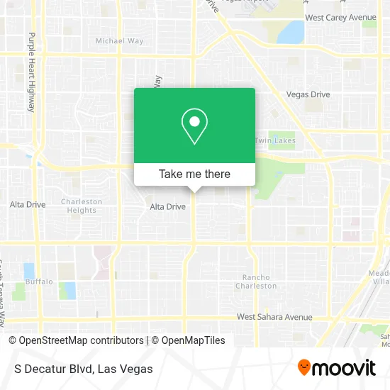 S Decatur Blvd map