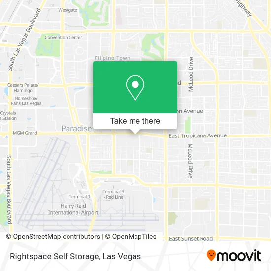 Rightspace Self Storage map