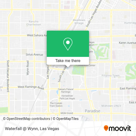 Waterfall @ Wynn map