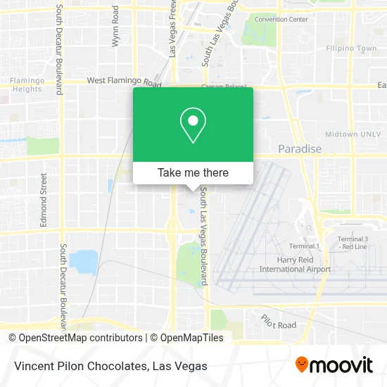 Vincent Pilon Chocolates map