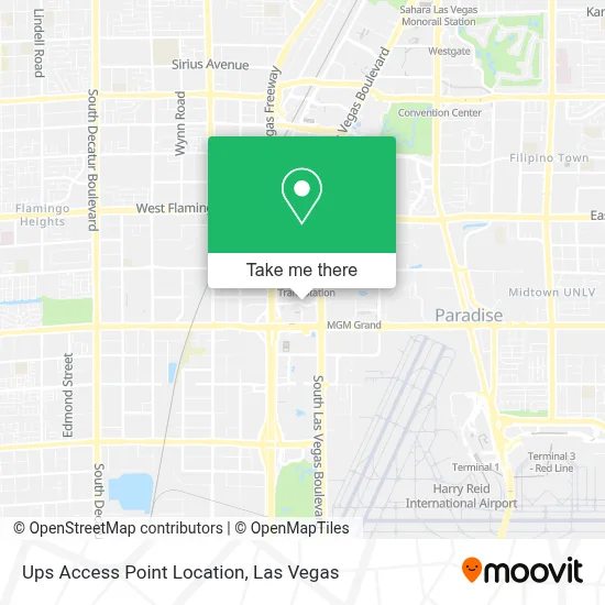 Ups Access Point Location map