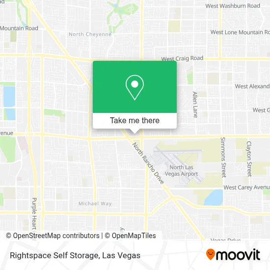 Rightspace Self Storage map