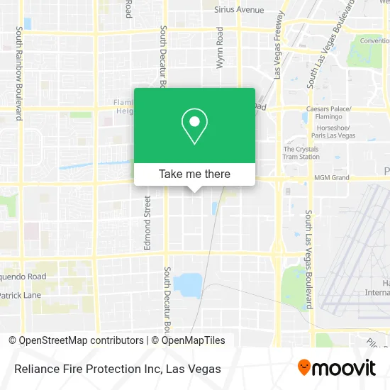 Reliance Fire Protection Inc map