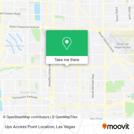 Ups Access Point Location map