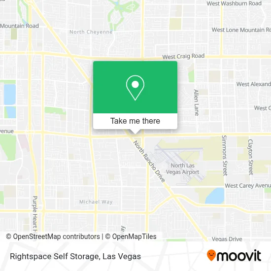 Rightspace Self Storage map