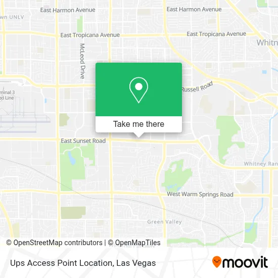 Ups Access Point Location map