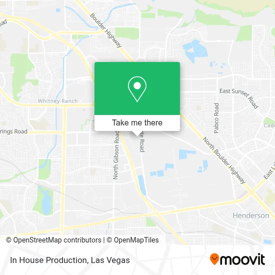 In House Production map