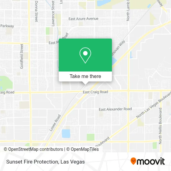 Sunset Fire Protection map