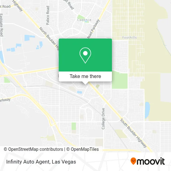 Infinity Auto Agent map