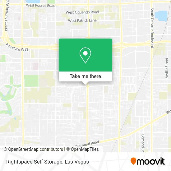 Rightspace Self Storage map