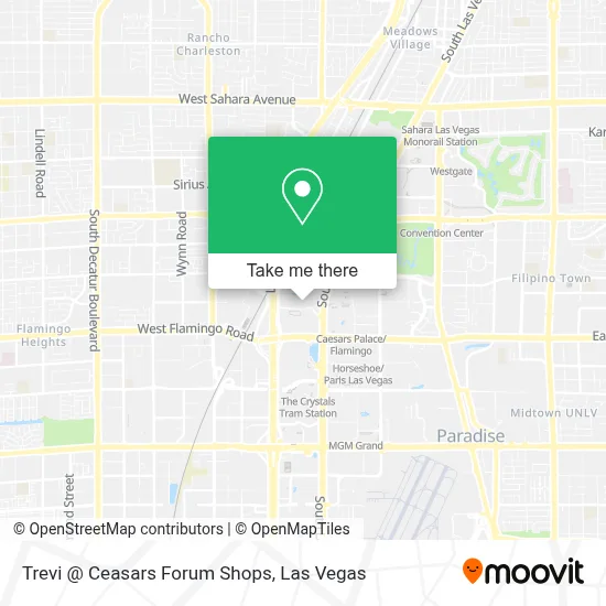 Trevi @ Ceasars Forum Shops map