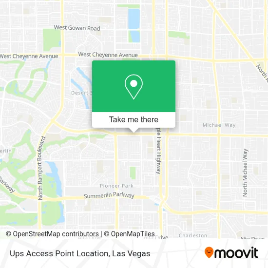 Ups Access Point Location map