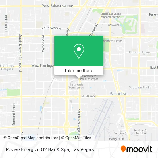 Revive Energize O2 Bar & Spa map