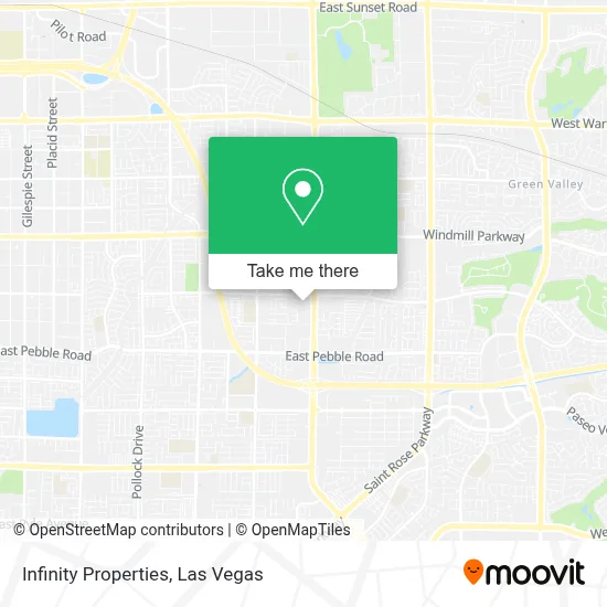 Infinity Properties map