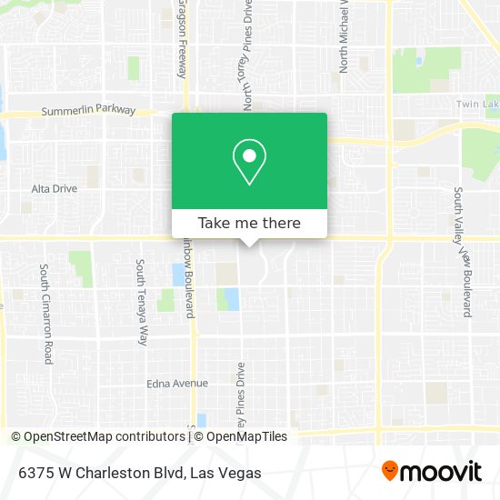 6375 W Charleston Blvd map