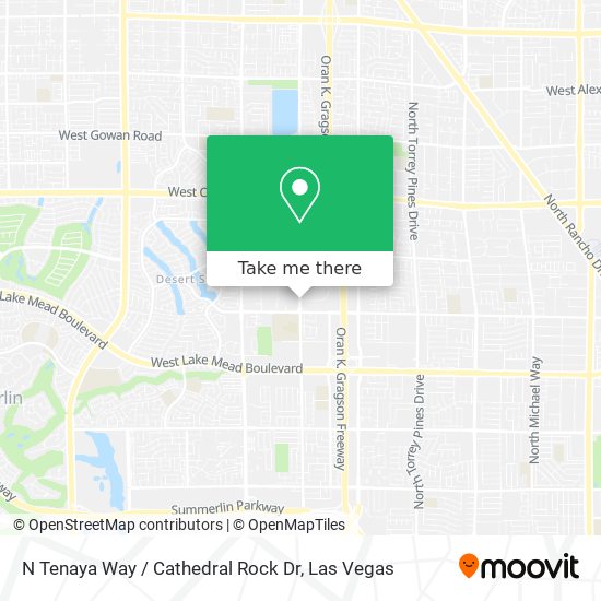 N Tenaya Way / Cathedral Rock Dr map