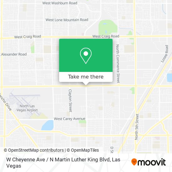 W Cheyenne Ave / N Martin Luther King Blvd map