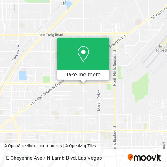 Mapa de E Cheyenne Ave / N Lamb Blvd
