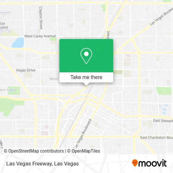 Mapa de Las Vegas Freeway