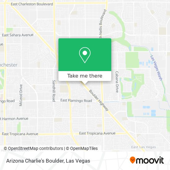 Arizona Charlie's Boulder map