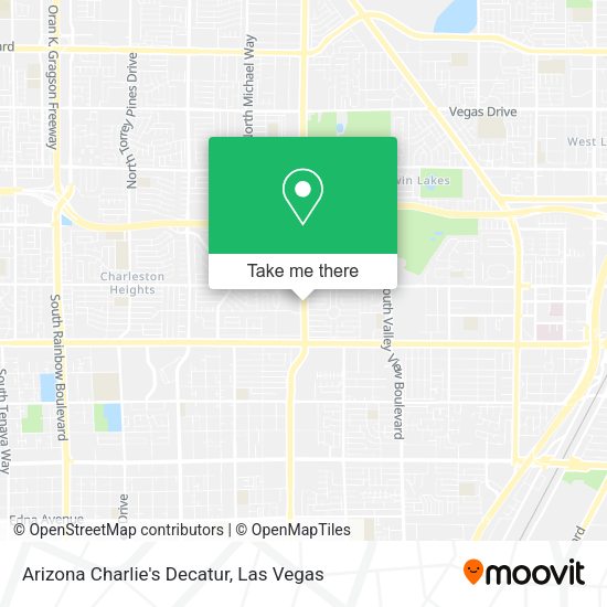 Mapa de Arizona Charlie's Decatur