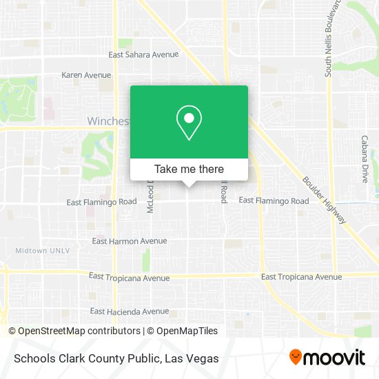 Mapa de Schools Clark County Public