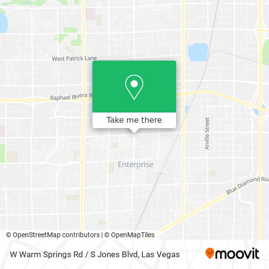 W Warm Springs Rd / S Jones Blvd map