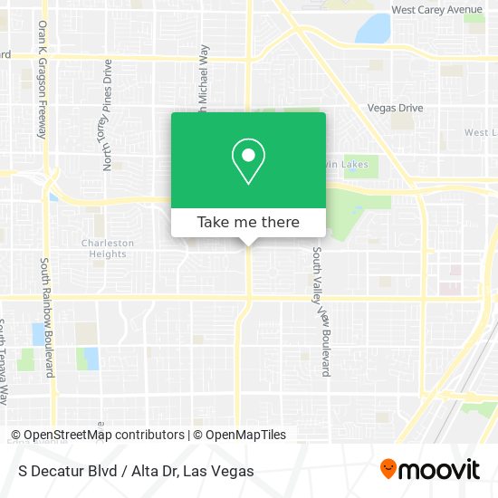 Mapa de S Decatur Blvd / Alta Dr