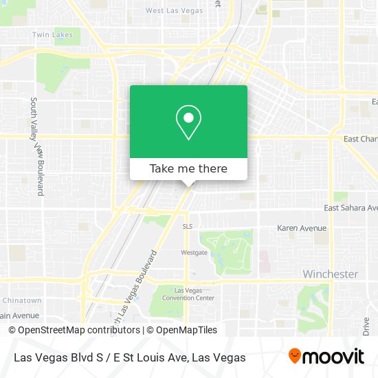 Las Vegas Blvd S / E St Louis Ave map