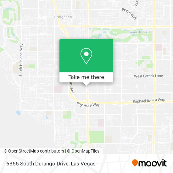 6355 South Durango Drive map